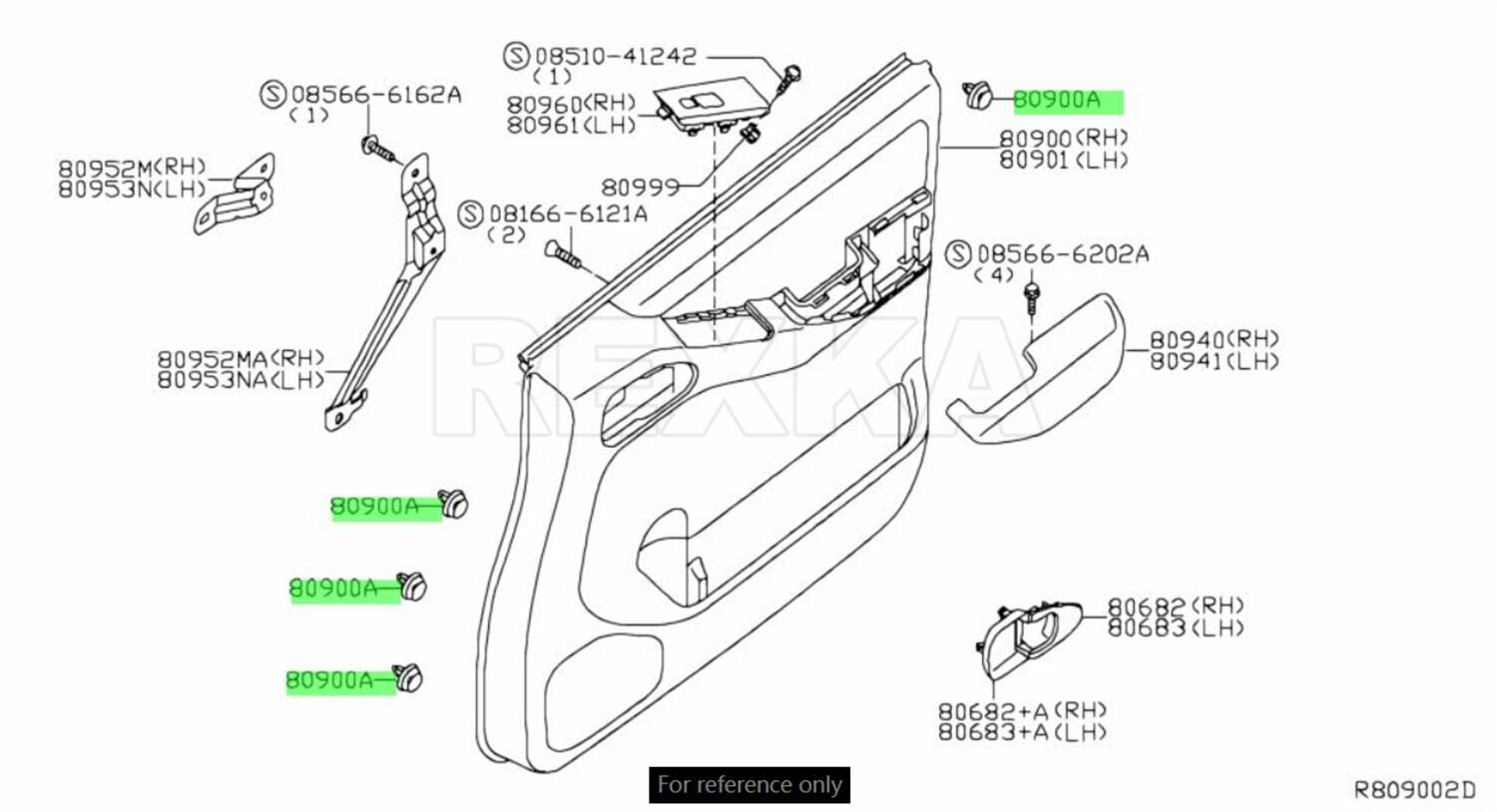 Amazon.com: Rexka 20pcs Door Trim Panel Clips Compatible with